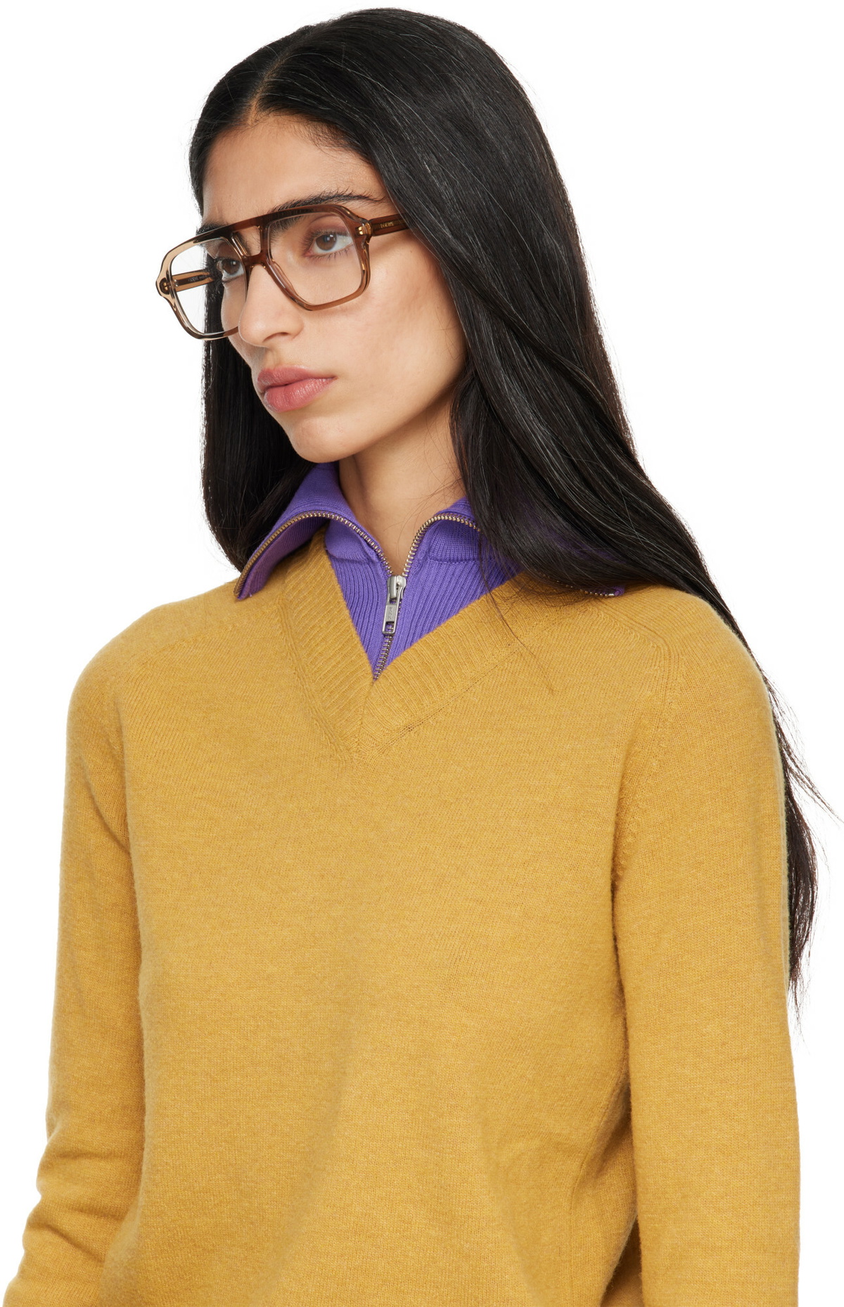 LOEWE Brown Slim Glasses