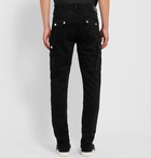 AMIRI - Slim-Fit Logo-Appliquéd Cotton-Blend Cargo Trousers - Black