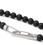 Montblanc - Onyx and Stainless Steel Beaded Bracelet - Black