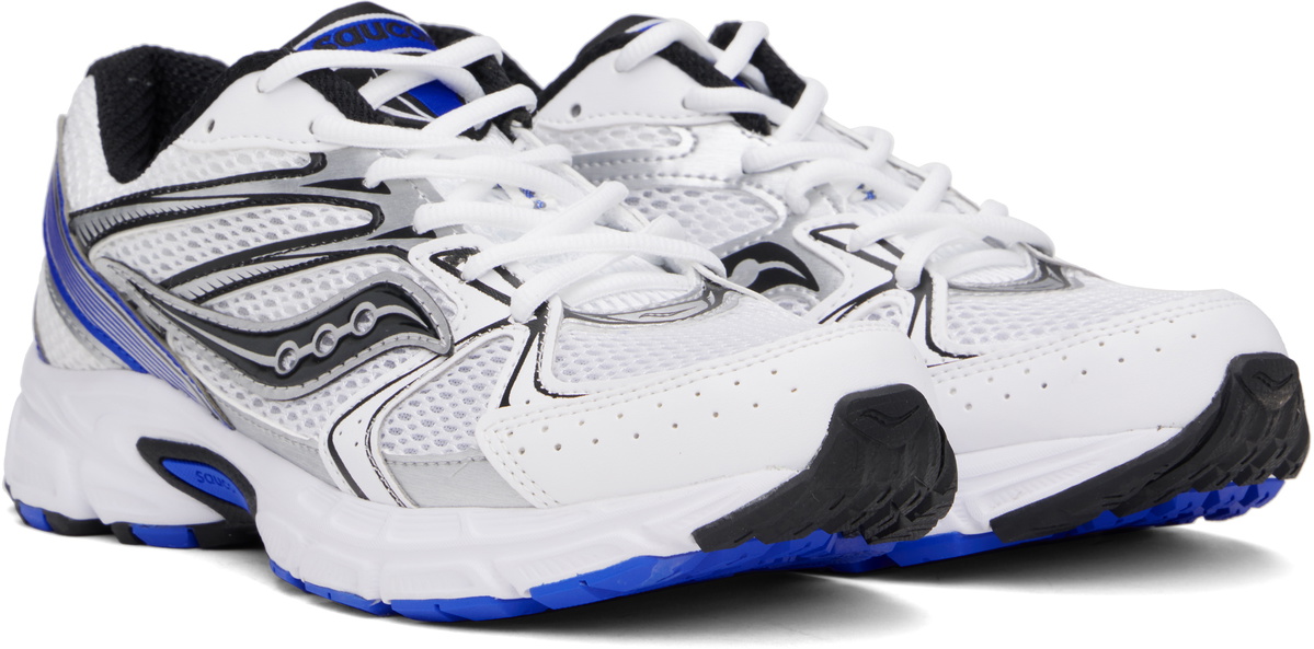 Saucony White & Blue Ride Millennium Sneakers
