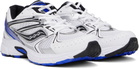 Saucony White & Blue Ride Millennium Sneakers
