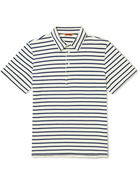 Barena - Scalmana Bastion Stretch-Cotton Jersey Polo Shirt - Blue