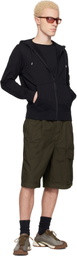 C.P. Company Khaki Micro-Reps Boxy Lens Shorts
