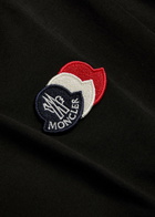 Moncler Logo-appliquéd Cotton T-shirt Black