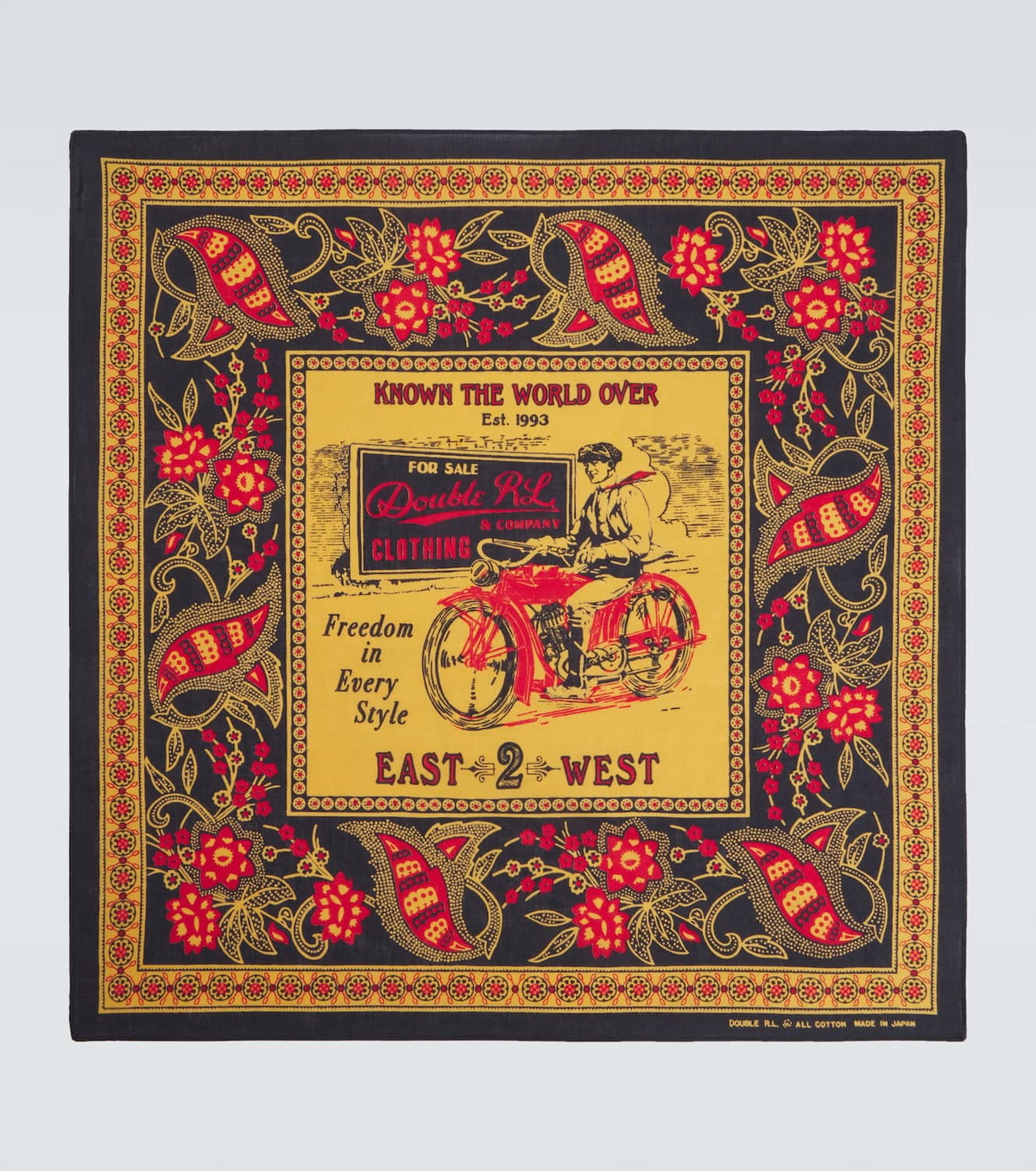RRL Printed cotton scarf