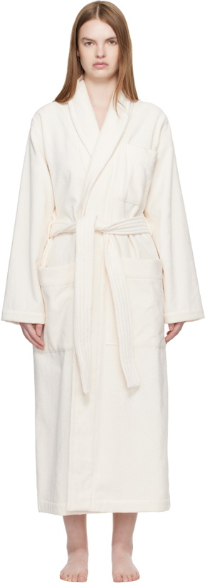Photo: Tekla Off White Terry Classic Bathrobe