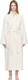 Tekla Off White Terry Classic Bathrobe