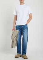 Forét Embroidered Cotton T-shirt White