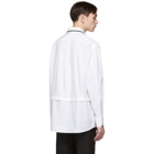 Valentino White Embroidered Buttoned Shirt