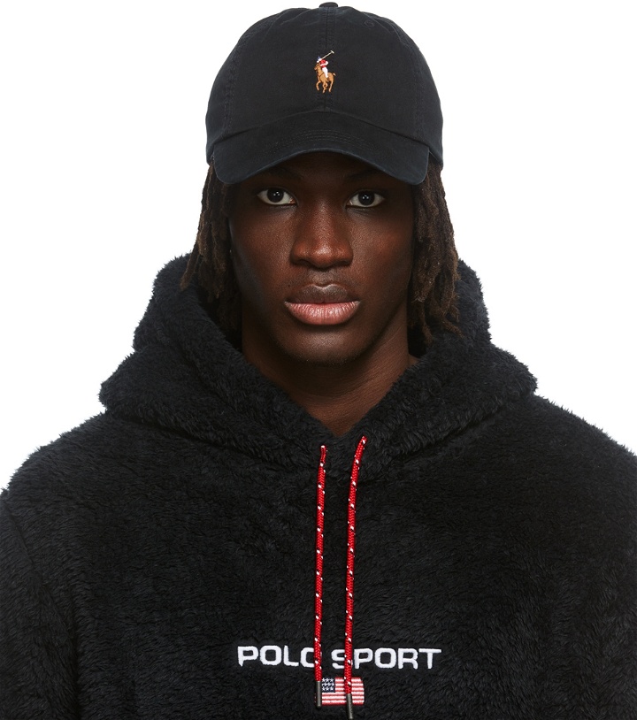 Photo: Polo Ralph Lauren Black Twill Logo Sports Cap