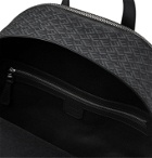 Dunhill - Leather-Trimmed Logo-Print Coated-Canvas Backpack - Black