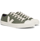 Veja - Wata Rubber-Trimmed Suede Sneakers - Men - Army green