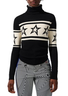 Perfect Moment Chopper Roll-neck Merino Wool Sweater Black