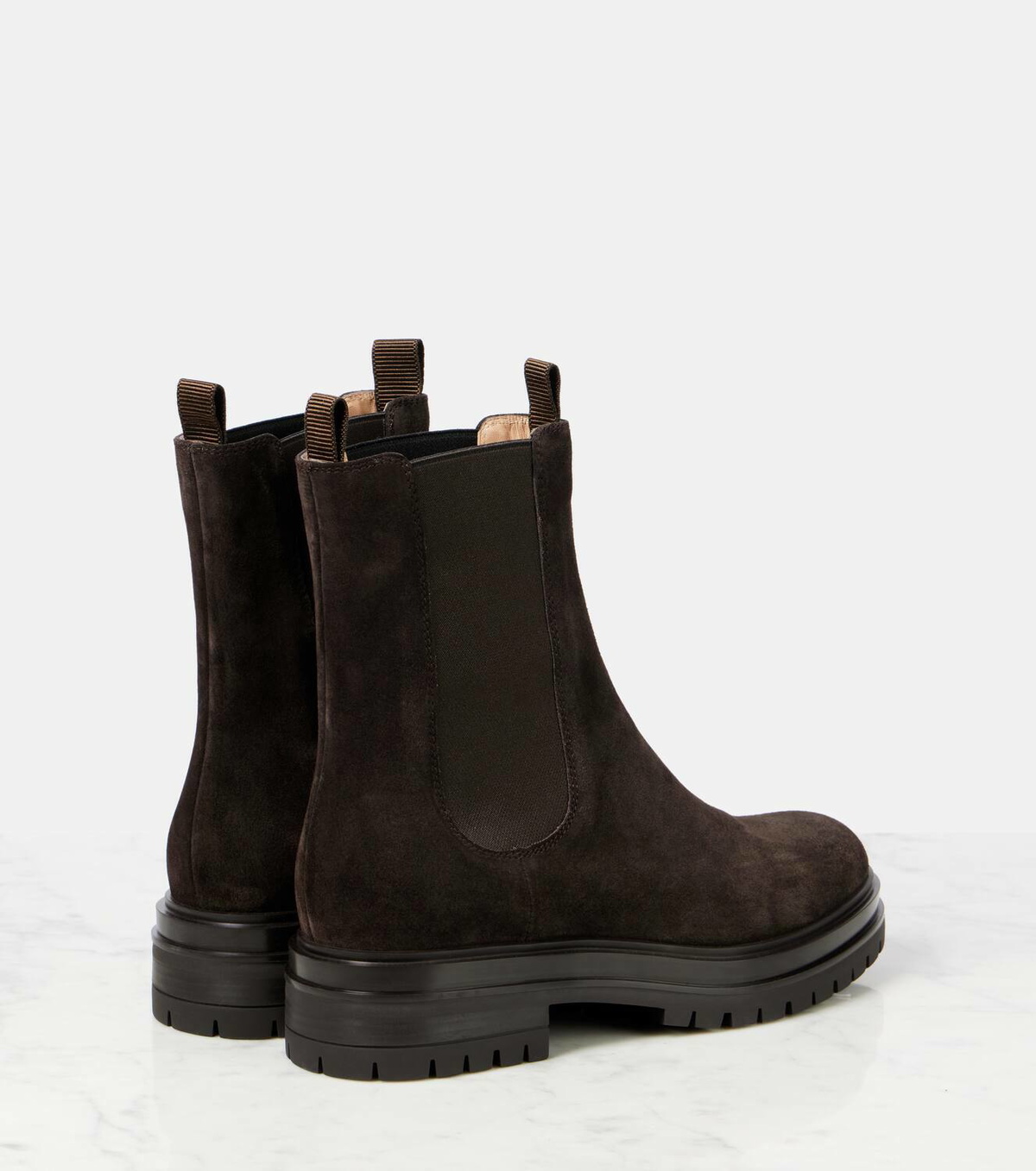 Gianvito Rossi Chester suede Chelsea boots