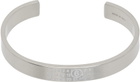 MM6 Maison Margiela Silver Numeric Cuff Bracelet