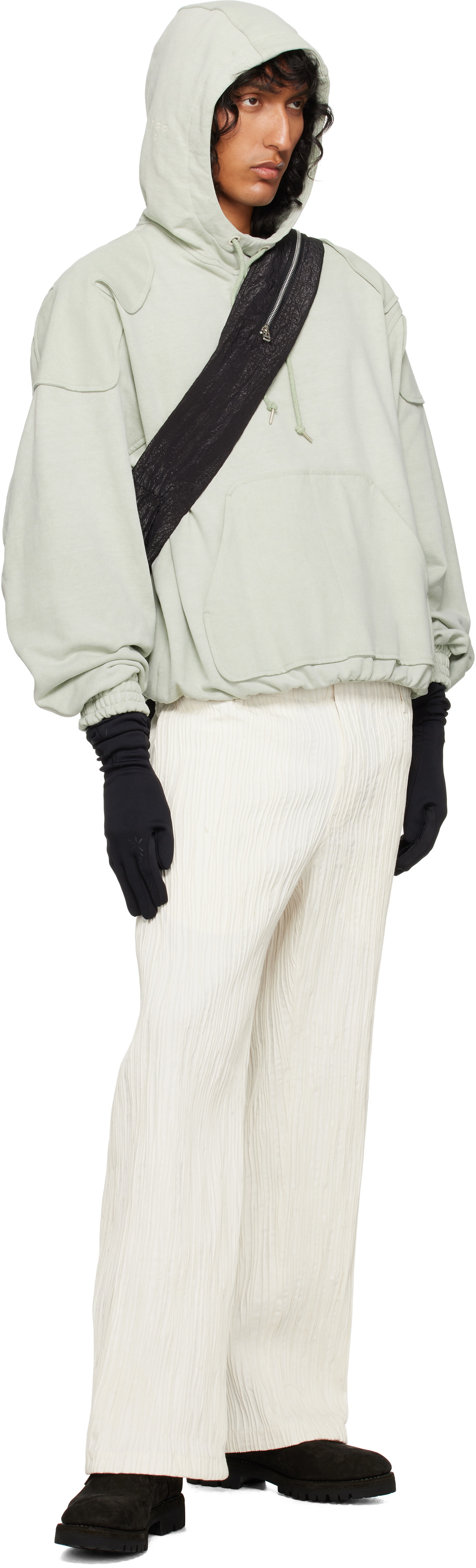 Tondolo Off-White Twill Trousers