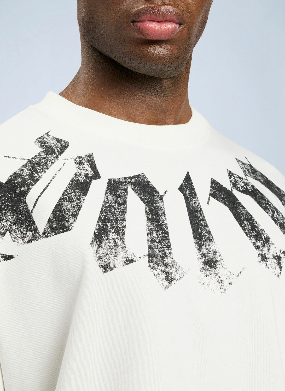Palm Angels Big Neck Logo Loose T-Shirt