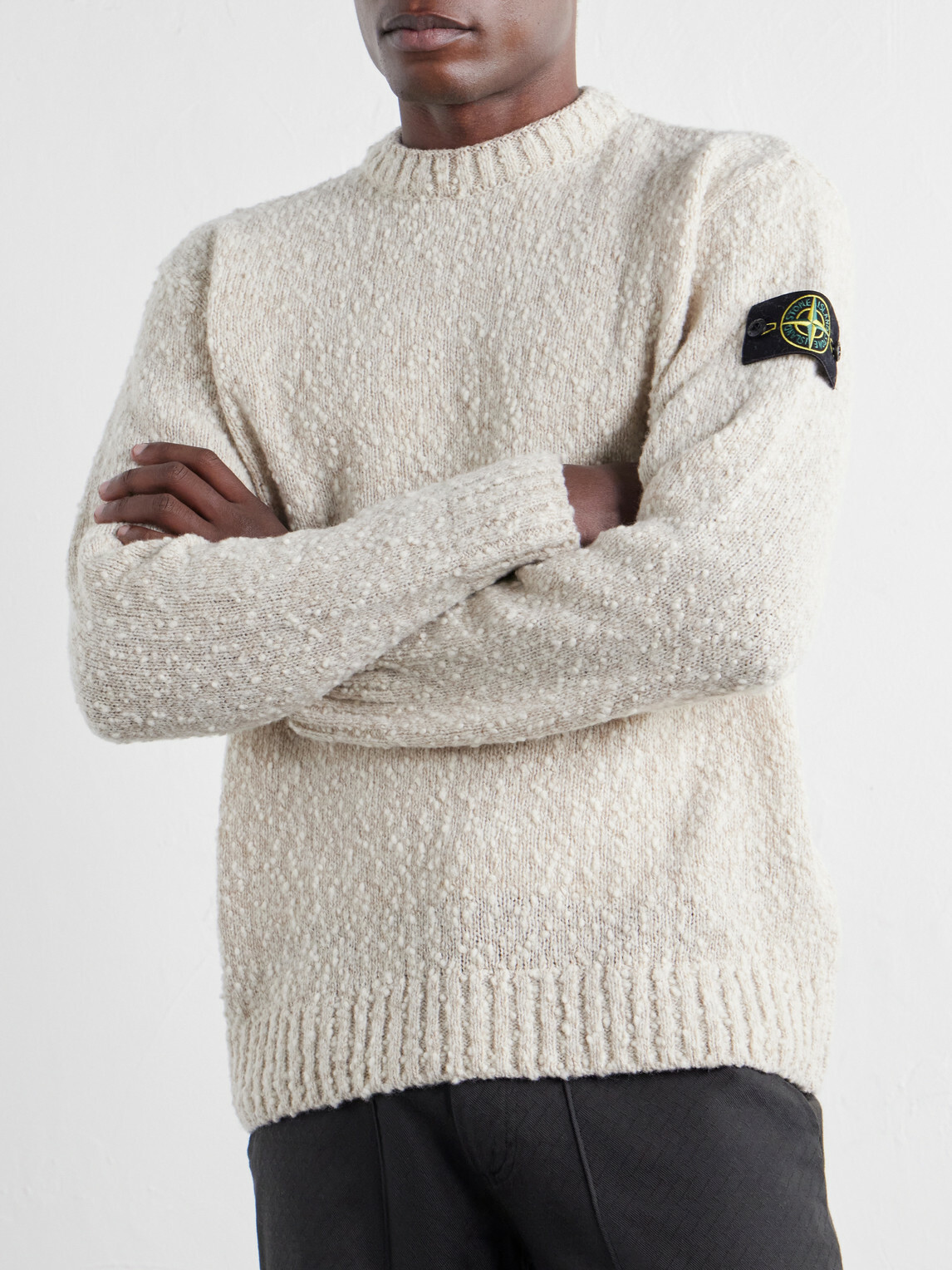 Stone Island - Speckled Wool Nylon Sweater - Neutrals