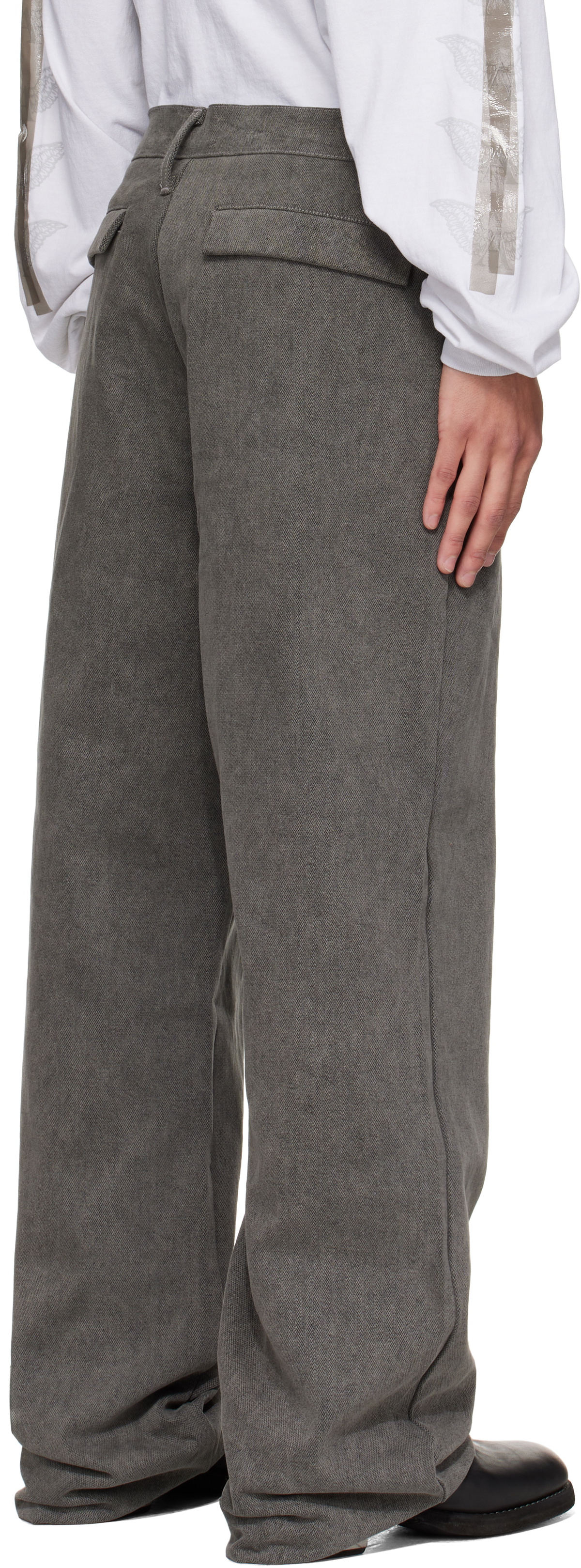 ALEXANDER DIGENOVA Gray Limo Trousers