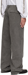 ALEXANDER DIGENOVA Gray Limo Trousers