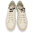 Axel Arigato Beige and Green Animal Triple Clean 90 Sneakers
