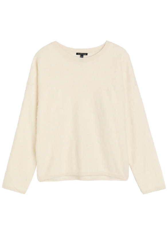 Photo: Eileen Fisher Brushed Cashmere Jumper Off White
