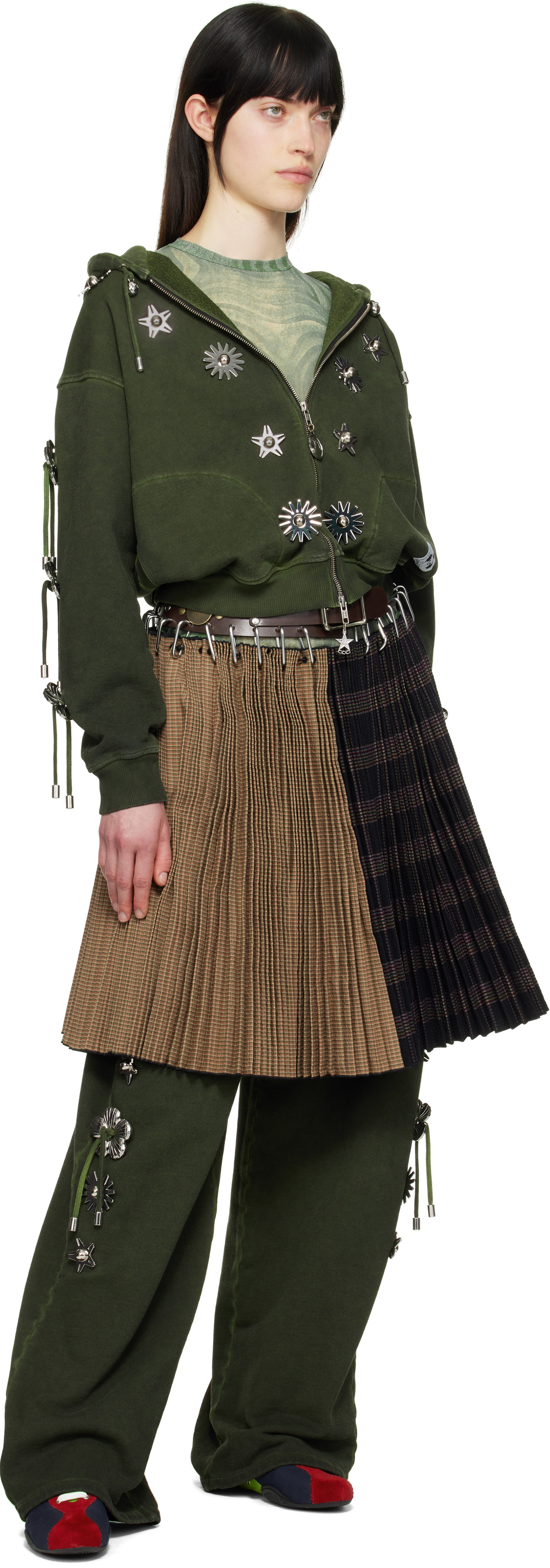 トップス Chopova Lowena Tammie Jo Hooded M Brown Tammie Jo Hoodie by Chopova Lowena on Sale