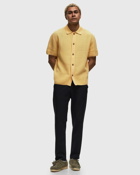 Les Deux Gustavo Knit Shirt Yellow - Mens - Shortsleeves