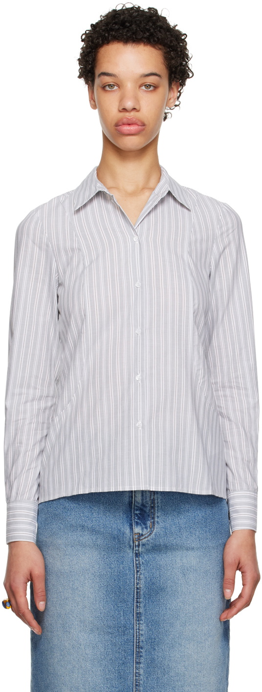 トップス Paloma wool shirt Paloma Wool Grey Line Shirt Paloma Wool