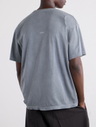 WTAPS - Logo-Appliquéd Cotton-Jersey T-Shirt - Gray