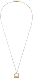 Wooyoungmi SSENSE Exclusive Silver & Gold Regent Tilt Necklace