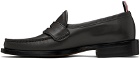 Thom Browne Gray Pleated Varsity Loafers