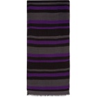 PS by Paul Smith Purple and Grey Stripe Scarf