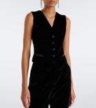 Dolce&Gabbana Cotton and silk-blend velvet vest