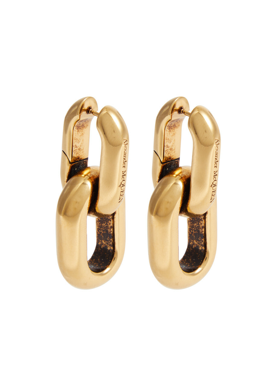 Alexander McQueen jewelry gold earrings offers