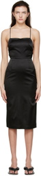 THIRD FORM Black Acetate Midi Dress