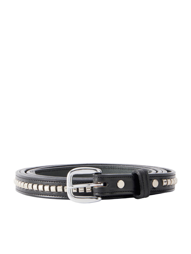 Photo: Monitaly - Extra Long Clincher 1.5cm Studded Leather Belt