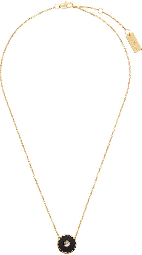 Photo: Marc Jacobs Black & Gold 'The Medallion Pendant' Necklace
