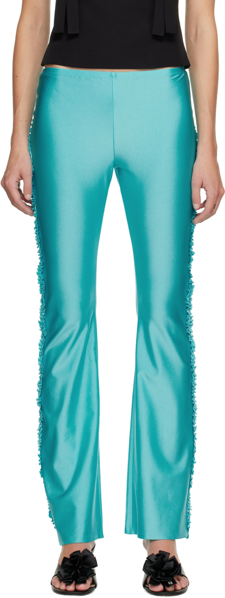 Sandy Liang Blue Abbey Lounge Pants