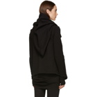 Rick Owens Drkshdw Black Wrap Hoodie