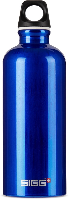 Photo: SIGG Blue Aluminum Traveller Classic Bottle, 600 mL