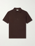 Frescobol Carioca - Luca Organic Cotton Piqué Polo Shirt - Brown