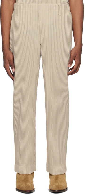 Photo: HOMME PLISSÉ ISSEY MIYAKE Tan Color Pleats Trousers