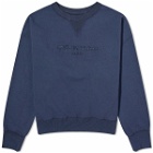 Maison Margiela Men's Tonal Logo Sweater in Blue