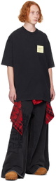 VETEMENTS Black 'Paris' XXXL Sweatpants