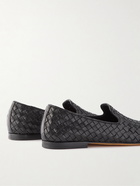 Officine Creative - Airto Woven Leather Loafers - Black