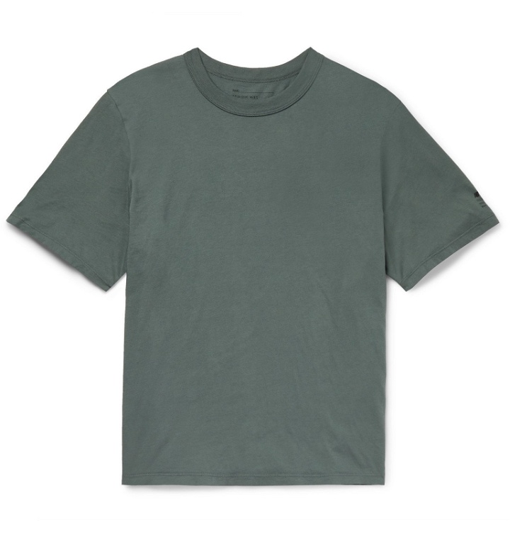 Photo: Save Khaki United - New Balance Supima Cotton-Jersey T-Shirt - Green