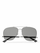 SAINT LAURENT - Aviator-Style Silver-Tone Sunglasses