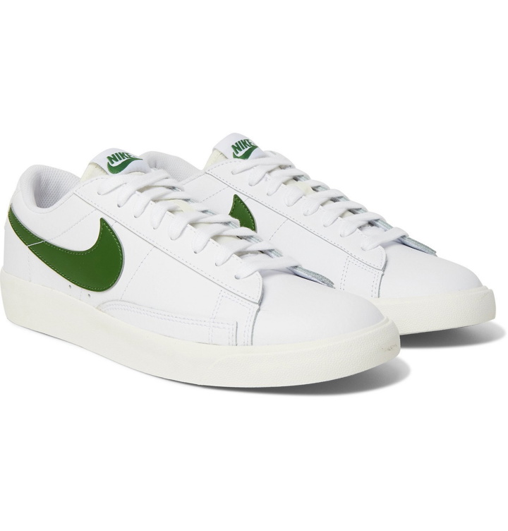 Photo: NIKE - Blazer Low Leather Sneakers - White