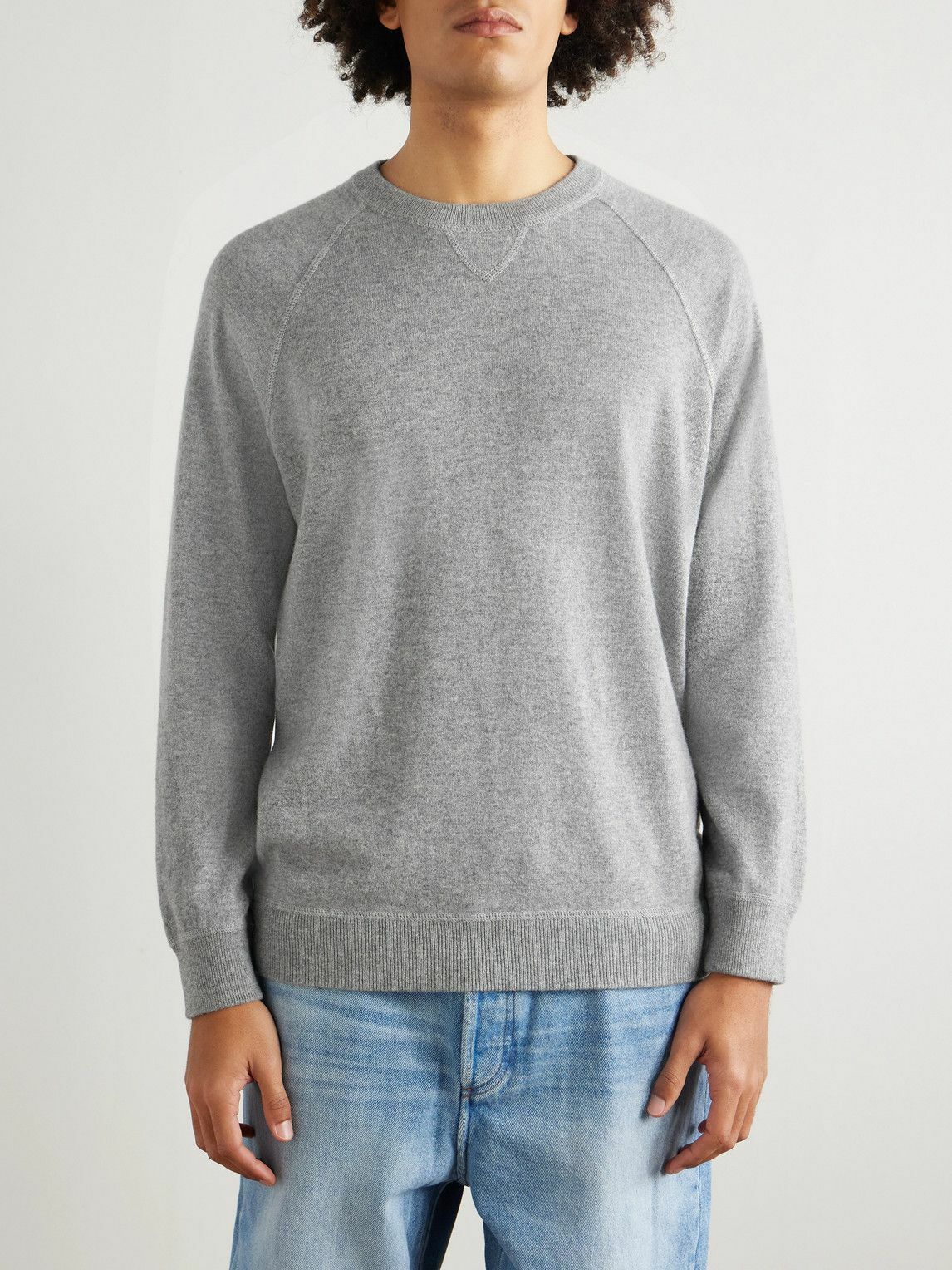 Ghiaia Cashmere - Cotton Sweater - Gray